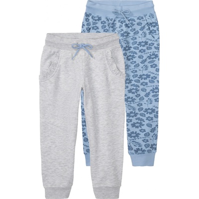 Lupilu dětské tepláky modrá šedá 2 ks