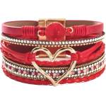 HARAHU Гривна AG-38808 Heart - Червена / Златна KP38808