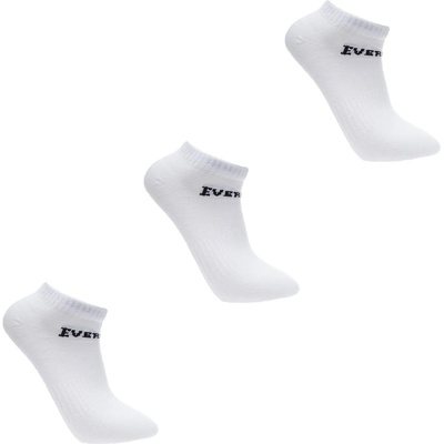 Everlast Дамски чорапи Everlast 3 Pack Trainer Socks Ladies - White