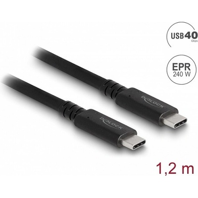 Delock 80009 USB4™ 40 Gbps, USB PD 3.1 Extended Power Range 240 W, 1,2m