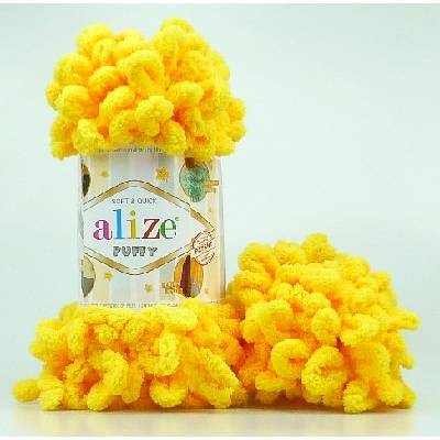 Alize příze Puffy 216 sytě žlutá