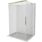 Mexen Rox-3S L триделна плъзгаща се душ кабина 95 x 80 см, прозрачна, златист цвят - 8C2L-095-080-50-00-3S (8C2L-095-080-50-00-3S)