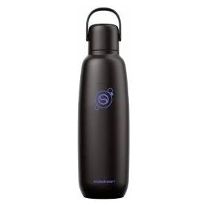SodaStream Fizz & Go stainless steel soda bottle 0.9 l, double-walled insulated thermos bottle, keeps warm & cold, for carbonated drinks, compatible with DUO, TERRA, ART, ENSO & more, black - 1062413440