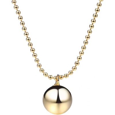 Majya Stříbrný přívěsek s řetízkem pozlacený 11062