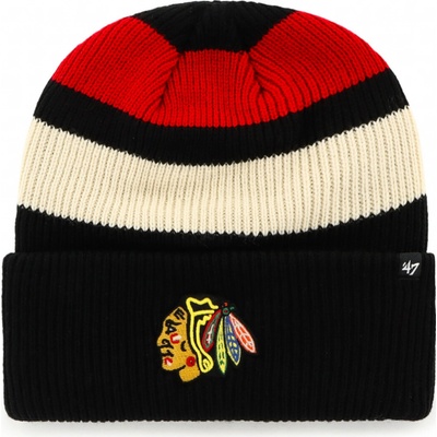47 Brand pánská zimní čepice Chicago Blackhawks Clubhouse Jennings ’47 Cuff Knit