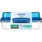 Holmes Products (Europe) Limited Система кутия за обяд с разделители за вкъщи LunchStack Rectangle 1.8 л, синя