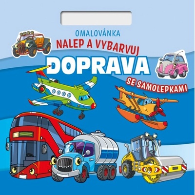 Omaľovánka Nalepuj a vyfarbuj! Doprava