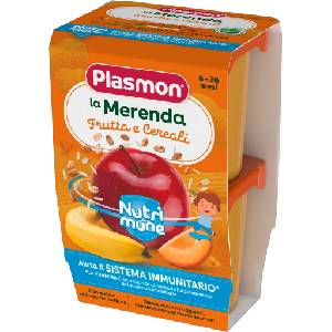 Plasmon Десерт с плодове и овесени ядки Nutrimune, 6+м, 2 бр (3035996)