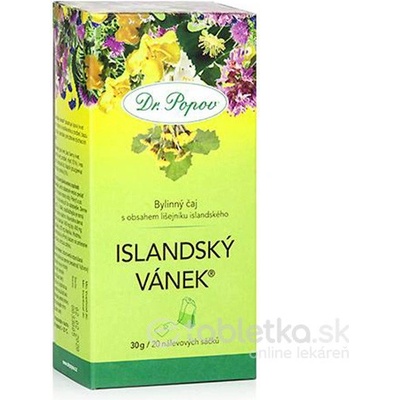 Dr.PoPOV čaj ISLANDSKY VÁNOK 20 x 1,5 g