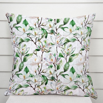 Biante TF-117 Kvety magnólie na bielom 60 x 60 cm