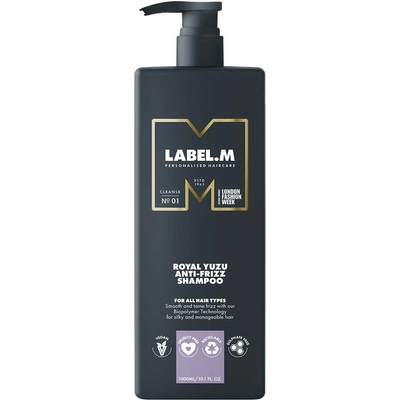 Label.m Royal Yuzu Anti-Frizz Shampoo Šampon proti krepatění 1000 ml