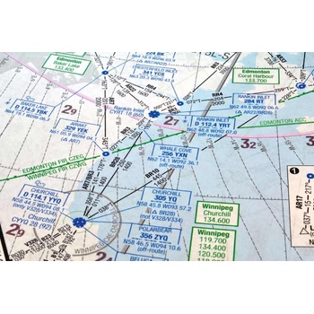 DIMEX ART s. r. o Флизелинов фототапет карта за навигация на самолети 375 x 250 см