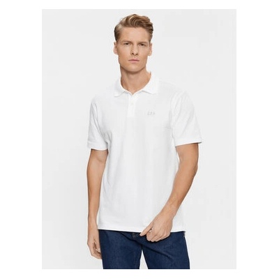 GAP Тениска с яка и копчета 586306-05 Бял Regular Fit (586306-05)