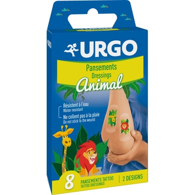 URGO Tattoo Animal Dětská náplast 8 ks