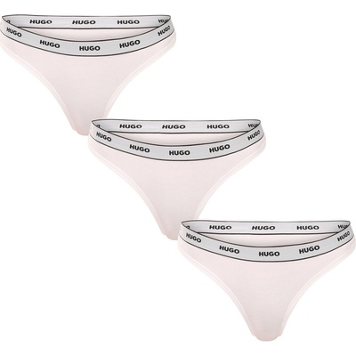 HUGO 3PACK dámske tangá (50545680 100) biele