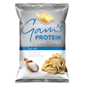 Gam's Протеинов чипс от леща с морска сол, 65 гр