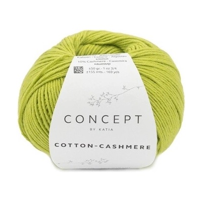 COTTON-CASHMERE Katia Farby COTTON-CASHMERE: 84 jarná zelená - VÝPREDAJ