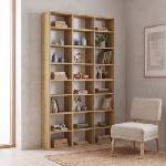 TopMebel Библиотека TopMebel от меламин в цвят дъб 102x16x178см