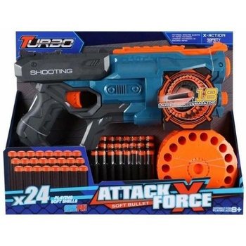 Blaster Turbo s rotačním zásobníkem + 24 ks nábojů