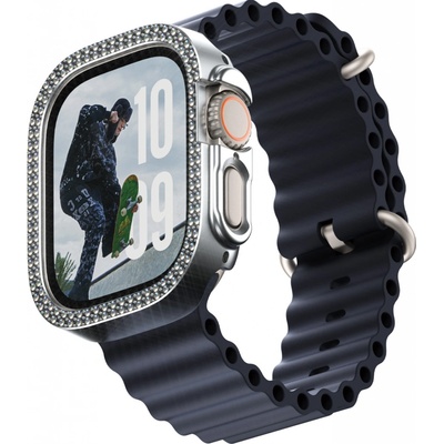 PanzerGlass SAFE Apple Watch Ultra 2/Ultra bumper trblietavo strieborný rámček SAFE95911