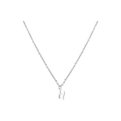 Šperky4U Ocelový náhrdelník, písmeno H OPD0339-H