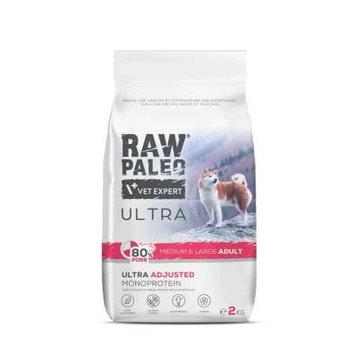 RawPaleo ULTRA Adult MEDIUM/LARGE Pork със свинско за кучета от средни и големи породи 2kg