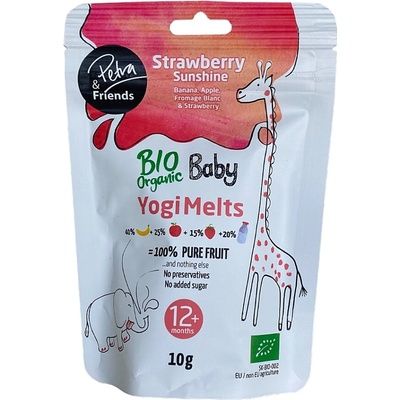 PETRA & FRIENDS Ovocné smoothie kousky s jahodami a kozím mlékem BIO 10 g