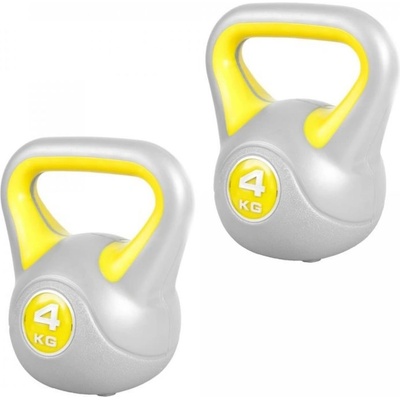 Gorilla Sports Sada Kettlebell plast 2 x 4 kg