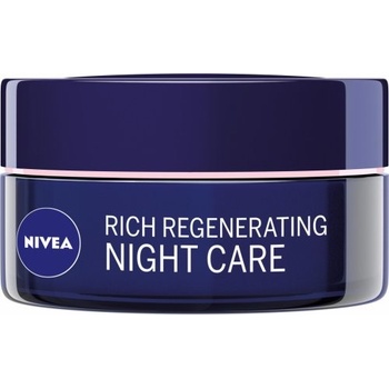 Nivea Visage Aqua Effect výživný regenerační noční krém 50 ml