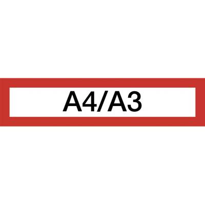 djois Magneto LEAN nadpis A4 A3 červený 10 ks