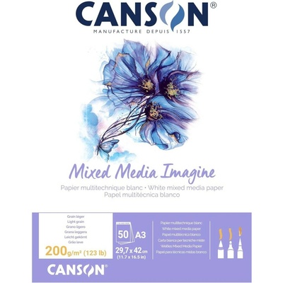 Canson Imagine skicák lepený 50 listů 200g A3 – Zboží Dáma