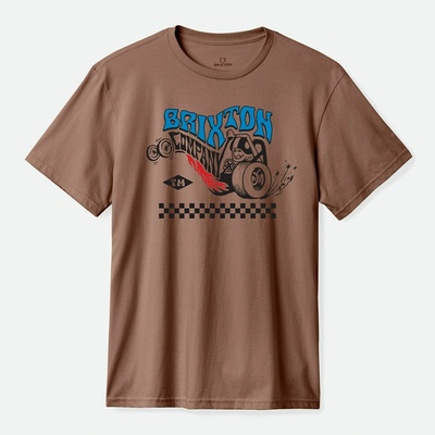 Brixton tričko Livestock S/S Tlrt Pinecone Brown