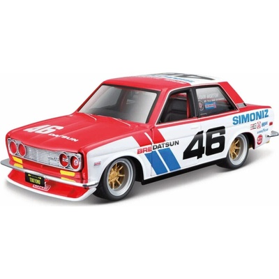 Maisto MA-32532 BRE Datsun 510 Tokyo Mods červená 1:24