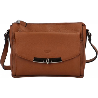 Katana dámská kožená crossbody kabelka Abigail hnědá