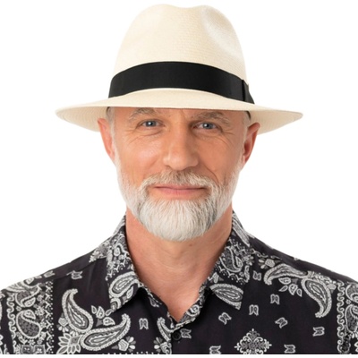 Mayser William luxusní fedora s černou stuhou Ekvádor