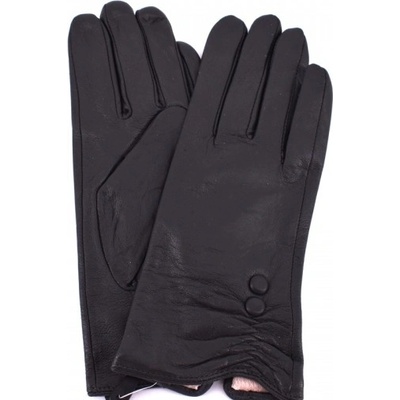 Dámské kožené rukavice 35577 černá