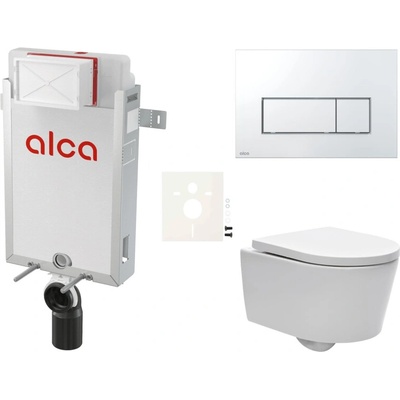 Závěsný WC set Alca k zazdění + WC SAT Brevis SIKOAW8 – Zboží Mobilmania