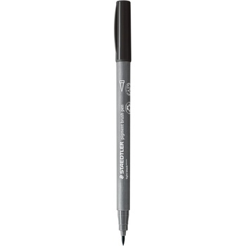 STAEDTLER Флумастер Staedtler Pigment Brush 371, графит 90 (31656-А-ГРАФИТ)