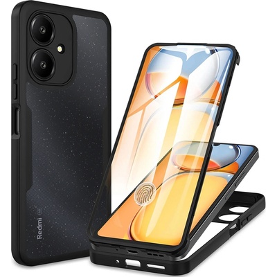 Techsuit Калъф за Xiaomi Redmi 13C 5G / Poco M6 + Калъф - ColorVerse 360 Series - Черен