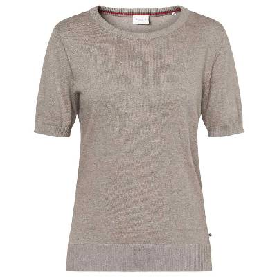 Блуза Redgreen Aimee Solid short sleeve sweater - Grey (Dark Sand Melange)
