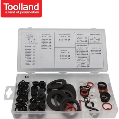 ToolLand Комплект шайби 125 броя / Toolland HAS01 / (TLN HAS01)