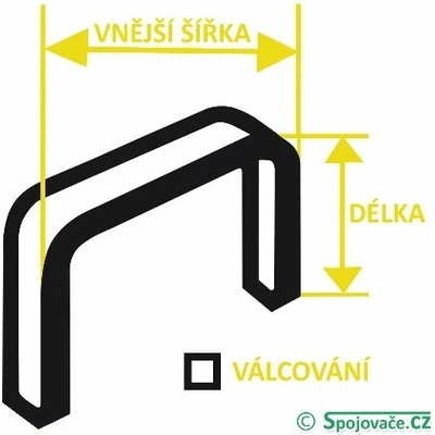 Spojovače.cz Spony do sponkovačky S16, délka 6 mm, 20000 Ks
