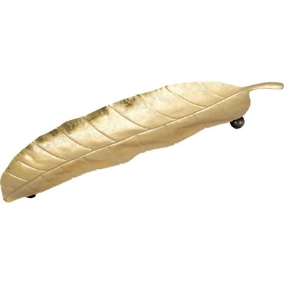 přírodní Kovový dekorativní tác 11x38 cmc