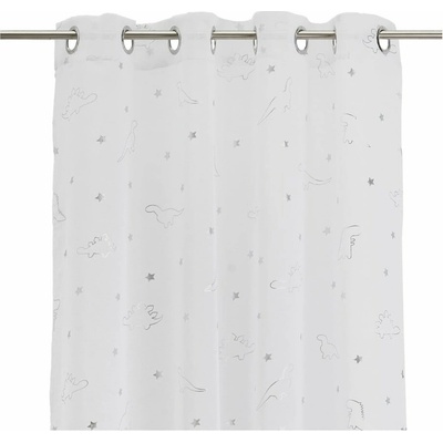 Biela/v striebornej farbe záclona 140x260 cm Dinos – Casa Selección