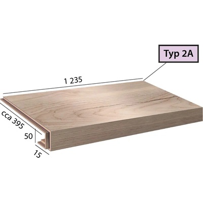 Karndean International Ecoline Step - Schod s nosom / 2A 9522 Dub jesenný krémový