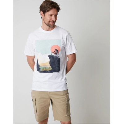 Saltwell Тениска Saltwell Men's Saltwel Heybridge Regular Fit T-Shirt - White