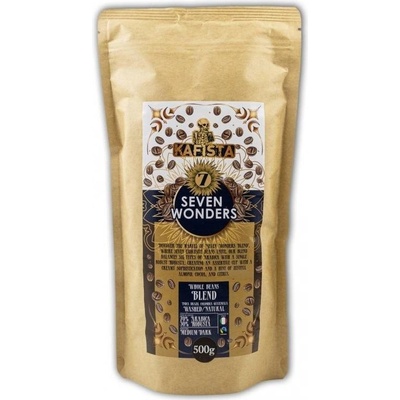 Kafista Seven Wonders Espresso Zmes 70% Arabica 30% Robusta Fairtrade 0,5 kg
