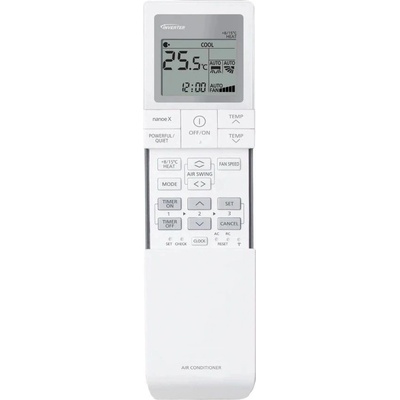 съвместим Panasonic acxa75c19020, cs-hz25wke, cs-hz25wke cs-hz35wke cs-hz25wke-5, cs-z25ufeaw-1 - заместител дистанционно управление (acxa75c19020, cs-hz25wke, cs-hz25wke cs-hz35wke cs-hz25wke-5, cs-z25ufeaw-1)