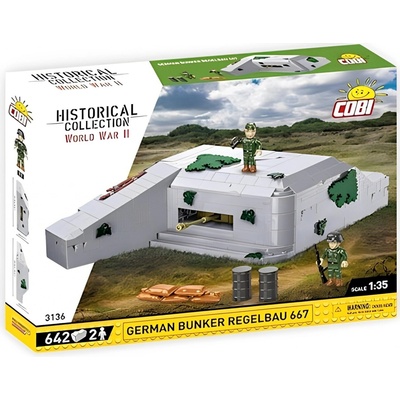 COBI 3136 World War II Německé bojové opevnění bunkr Regelbau 667 – Zboží Dáma