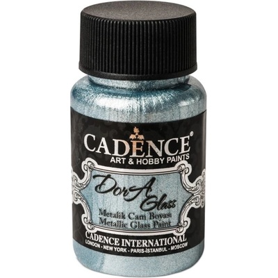Cadence Metalická barva na sklo Dora Glass 50 ml aqua tm. stříbrná – Sleviste.cz